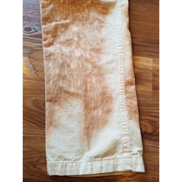 Northwest Territory tie-dye frosted bleach Dungarees  jeans Tan men's 36x30 - Picture 2 of 9